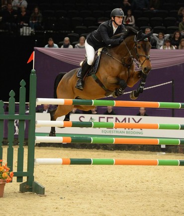 Billy Twomey won Sunday's CSI3* Grand Prix at HOYS. Photo (c) ES Photography. 