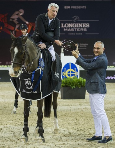 Roger-Yves Bost won Sunday's Massimo Dutti Trophy in Hong Kong. Photo (c) 