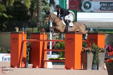 Eric Lamaze and Fine Lady 5. Photo (c) Sportfot.