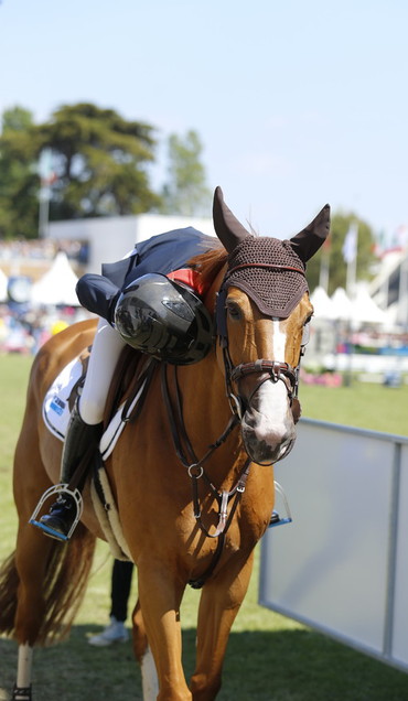 Penelope Leprevost was delighted with Flora de Mariposa after their jump-off. 