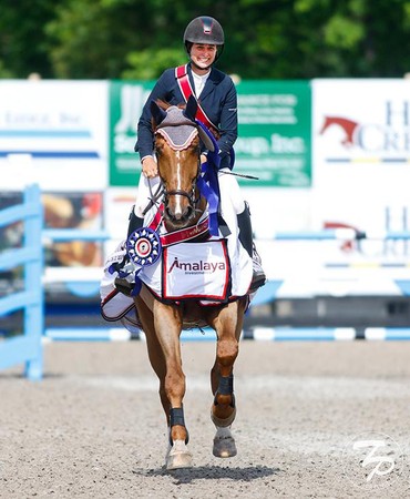 Lisa Goldman and Centurion B won the $40,000 Amalaya Investments CSI3* Grand Prix at the Split Rock Jumping Tour. Photo (c) Split Rock Jumping Tour Press Release.