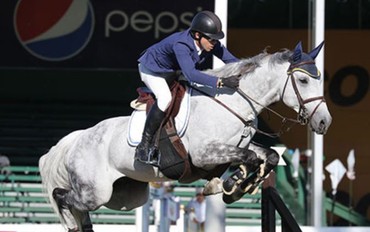 Conor Swail with Dillinger. Photo (c) Spruce Meadows Media Services. 