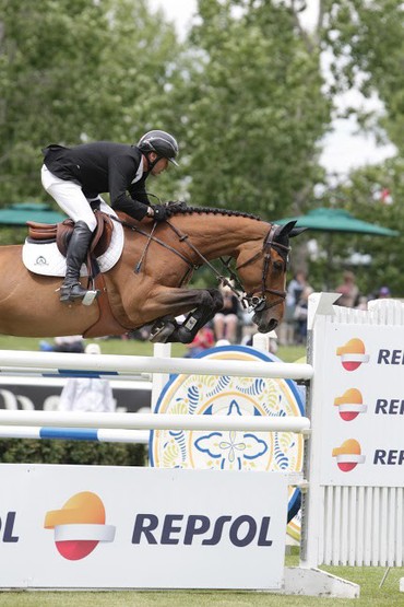 Eric Lamaze with Rosana du Park. Photo (c) Spruce Meadows Media Services.