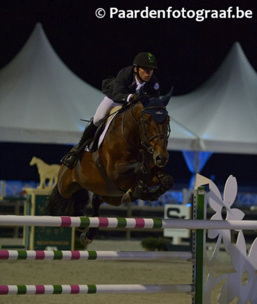 Marlon Zanotelli en route to victory in Zandhoven. Photo (c) Paarden