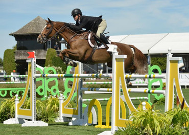  Shane Sweetnam and Main Road Win Great Southwest Equestrian Center Class. Photo provided by Hampton Classic Horse Show.