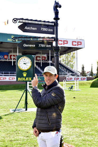 Scott Brash, winner of the CP International, presented by Rolex. Photo (c) Rolex Grand Slam of Show Jumping/Kit Houghton.