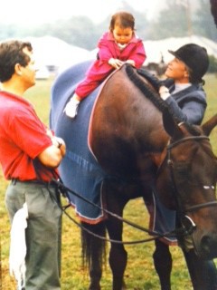 Reed literarily learned to ride before she could walk. 