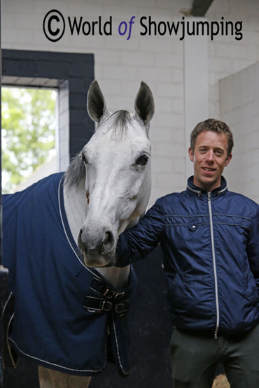 Maikel with VDL Groep Eureka, the horse that won the Dutch Championships in Mierlo a month ago.  