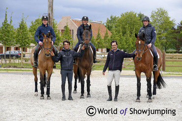 Angelica with some of her new colleagues Pieter Clemens, Marlon Zanotelli, Duarte Romao and Benoit Tichit.