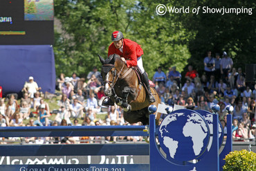 Christian Ahlmann and Taloubet Z in Hamburg in 2011. "There is no distance or fence where I’m worried that he can’t do it," Christian says of his partner. All photos (c) Jenny Abrahamsson.