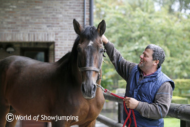 Joris de Brabander together with the star - Nabab de Reve. All photos (c) Jenny Abrahamsson.