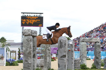 Australian rider Edwina Tops-Alexander was clear on Itot du Chateau. Photo by © 2012 Ken Braddick/dressage-news.com.