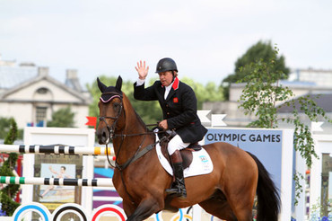 Medal candidates Nick Skelton and Big Star were clear on the first day of the Olympic showjumping in London. Photo by © 2012 Ken Braddick/dressage-news.com.