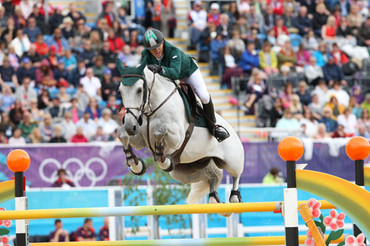 The Saudi Arabian team - here represented by Abdullah Sharbatly and Sultan - are in the lead of the Olympic team jumping in London. Photo by © 2012 Ken Braddick/dressage-news.com.