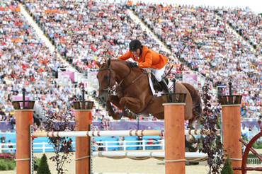 The well-named London took home the silver in Greenwich Park with Gerco Schröder. Photo by © 2012 Ken Braddick/dressage-news.com.