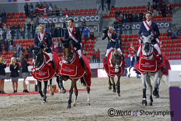 The gold medal winning British team in Herning. All photos (c) Jenny Abrahamsson.