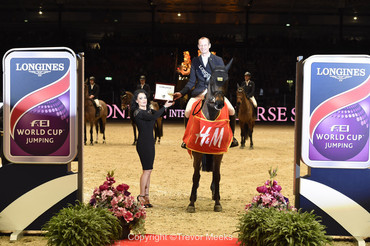 Marco Kutscher and Cornet's Cristallo won the Longines FEI World Cup in London. Photo (c) Trevor Meeks.