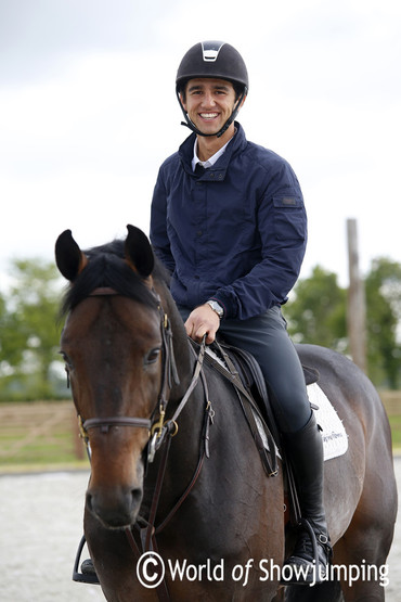 Marlon Zanotelli pictured at home at Ashford Farm in Belgium on Chino D'Enfer. All photos (c) Jenny Abrahamsson.