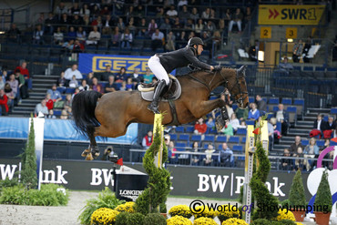 Steve Guerdat with Nino des Buissonnets. Photo (c) Jenny Abrahamsson.