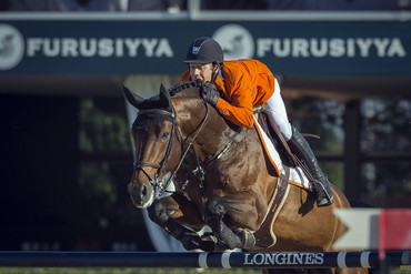 Maikel van der Vleuten and VDL Groep Verdi TN N.O.P. produced one of the three clear rounds for the Dutch team. Photo by FEI/Dirk Caremans.