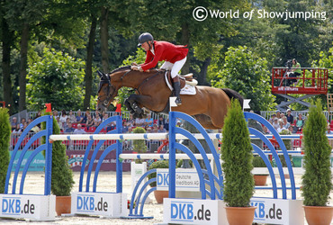 Zerlin M with Jos Lansink in the saddle. Photo (c) Jenny Abrahamsson.