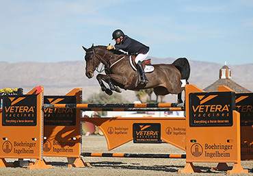 Will Simpson and The Dude jump clear in the $25,000 SmartPak Grand Prix. Photo (c) ESI Photography.
