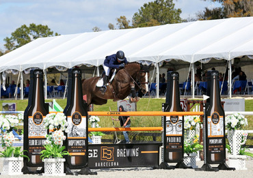 Kirk Webby and Brando Du Rouet won the $50,000 HITS Grand Prix in Ocala. Photo (c) ESI Photography. 