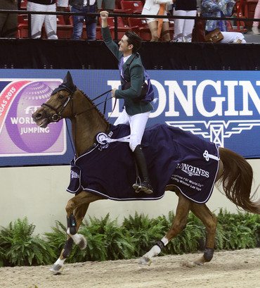 Steve Guerdat finally won the Longines FEI World Cup Final, after being Vice Champion twice. Photos (c) Ken Braddick/dressage-news.com.