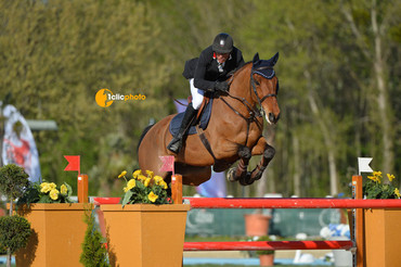 The CSI3* Diamond Tour winner Mariano Maggi and Easy Contact Humlan. Photo (c) Hervé Bonnaud.