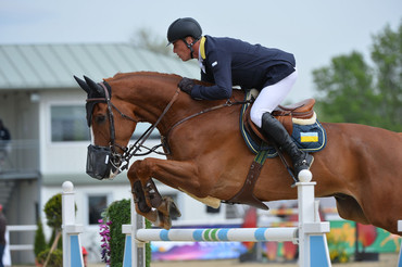 Rene Tebbel (UKR) and Zipper won the Diamond Tour with a quick round © Hervè Bonnaud