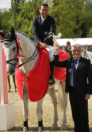 Lambre Santiago and the major of Linz Klaus Luger. Photo © Linzer Pferdefestival.