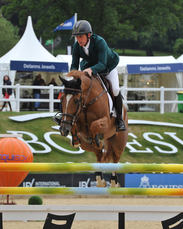 Shane Breen and Acoustik Solo du Baloubet won the 1.45 speed class at Bolesworth on Friday. Photo (c) Bolesworth International.