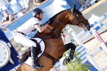 Beat Mändli on Zander. Photo by Stefano Grasso/LGCT.