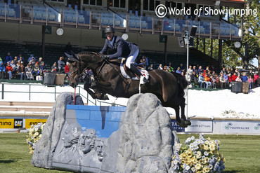 Niels Bruynseels with Filou D at Spruce Meadows. Photo (c) Jenny Abrahamsson.