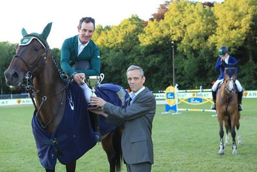 Kevin Babington took the win in Friday's Longines Ranking class at CSI3* Kapellen. Photo (c) paardenfotograaf.be/CSI3 Kapellen.