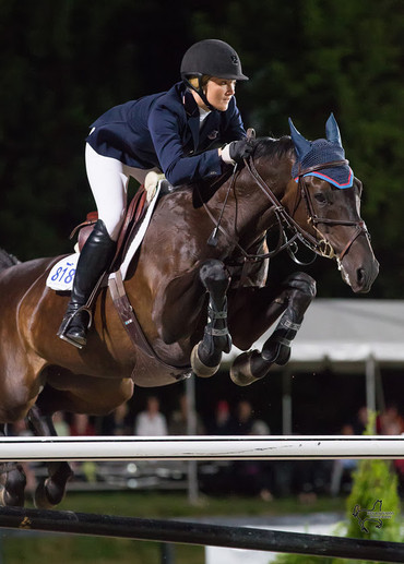 Katherine Strauss won the $50,000 Horseware Ireland Grand Prix. Photo (c) Ben Radvanyi.