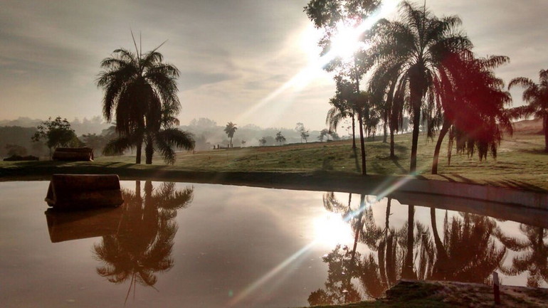 The Rio cross country course in full sunset. Photo (c) FEI.