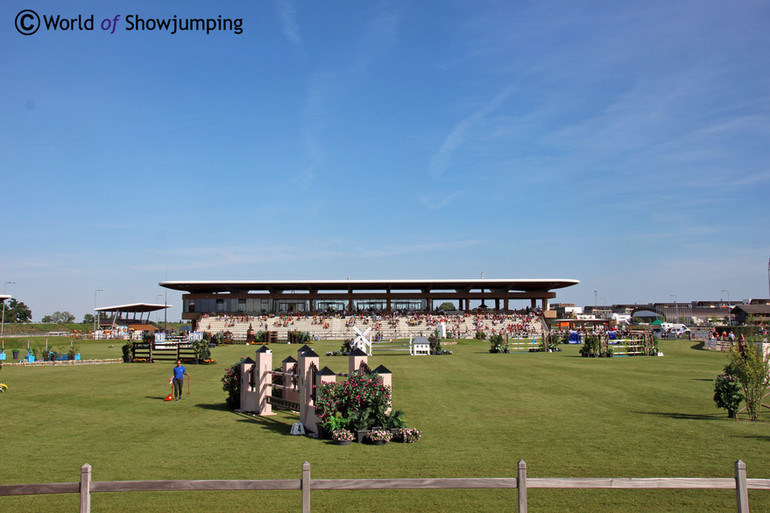 The main grass ring and stadium.