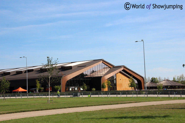 The indoor seen from the main grass ring.