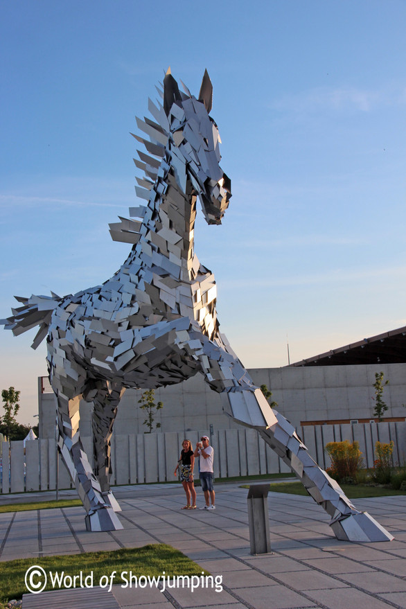 The entrance to the equestrian centre.