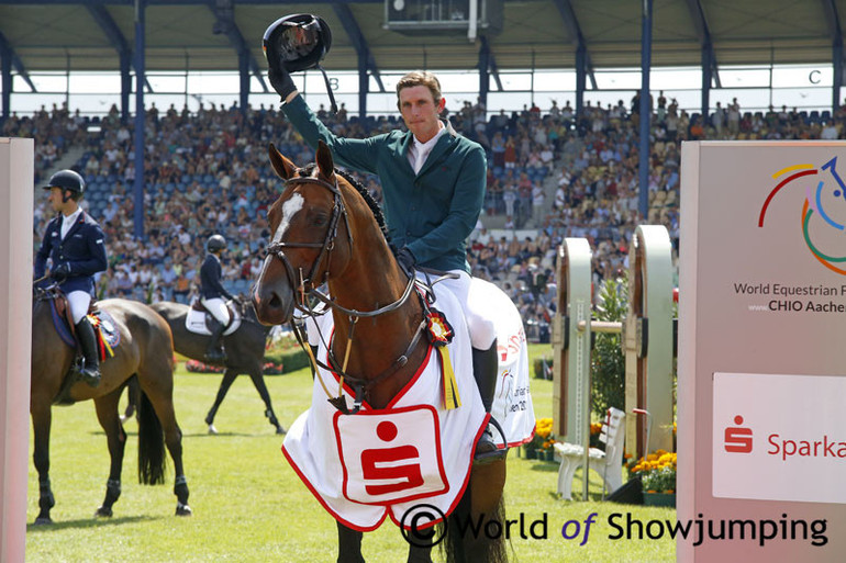 Chin Quidam VDL - here seen with Darragh Kenny - is one of the horses from Hyperion Stud joining Taizo Sugitani. Photo (c) Jenny Abrahamsson.