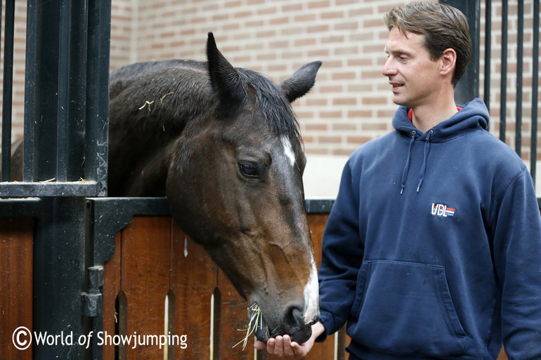 Leopold with his 2004 Olympic Games ride VDL Groep Flèche Rouge