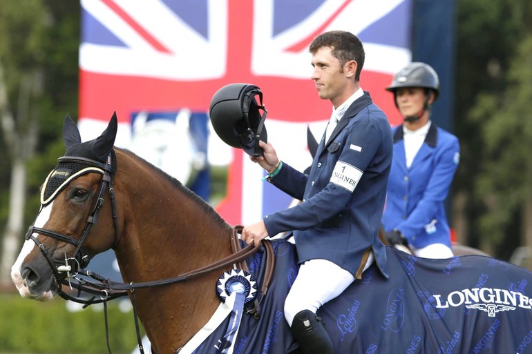 Scott Brash and Hello Forever won the 1.50 class in Valkenswaard on Friday. Photo (c) Stefano Grasso/LGCT.