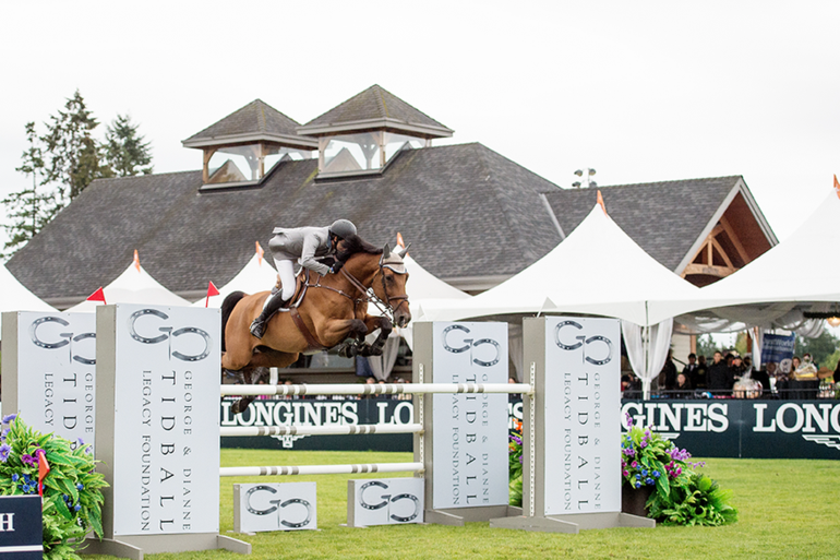 Andres Rodriguez and Verdi en route to victory at Thunderbird Show Park. Photo (c) Thunderbird Show Park.