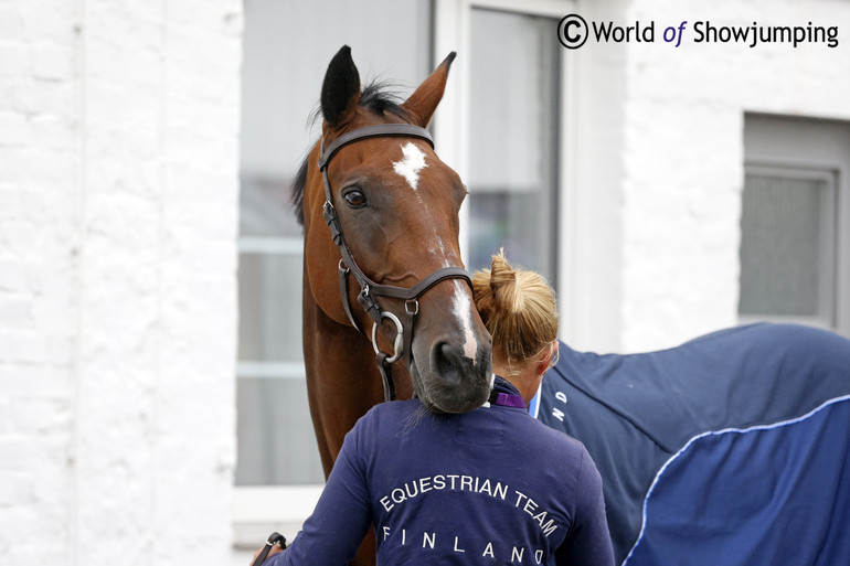 Satu Liukkonen with Celestine. 