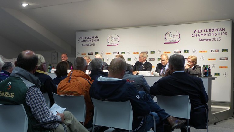 From the team draw in Aachen this afternoon. Photo (c) World of Showjumping.