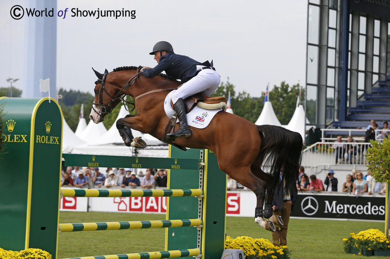 Joe Clee with Utamaro d'Ecaussines. Photo (c) Jenny Abrahamsson.