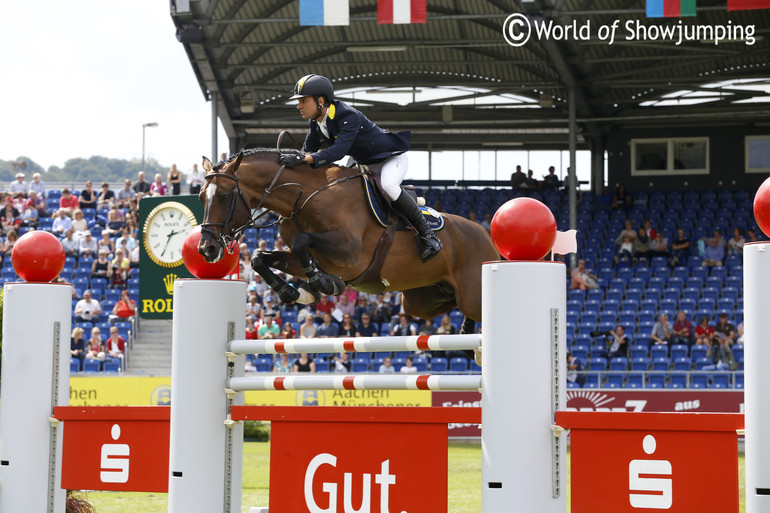 Vivant vd Heffinck with Cassio Rivetti in the saddle. Photo (c) Jenny Abrahamsson.