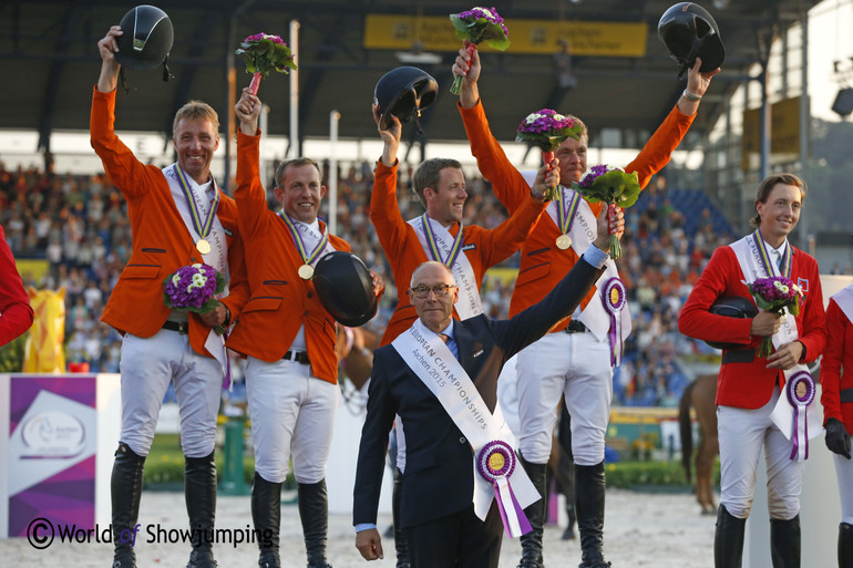 The Dutch gold medal winning boys in Aachen. Photo (c) Jenny Abrahamsson.