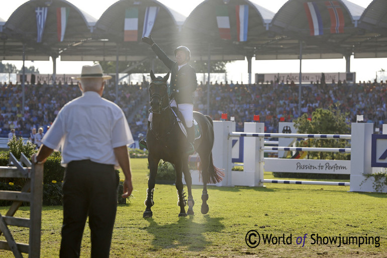 Cian O'Connor was very upset when he left the ring. Photo (c) Jenny Abrahamsson.